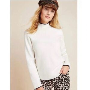 Anthropologie Cream Knit Top XS